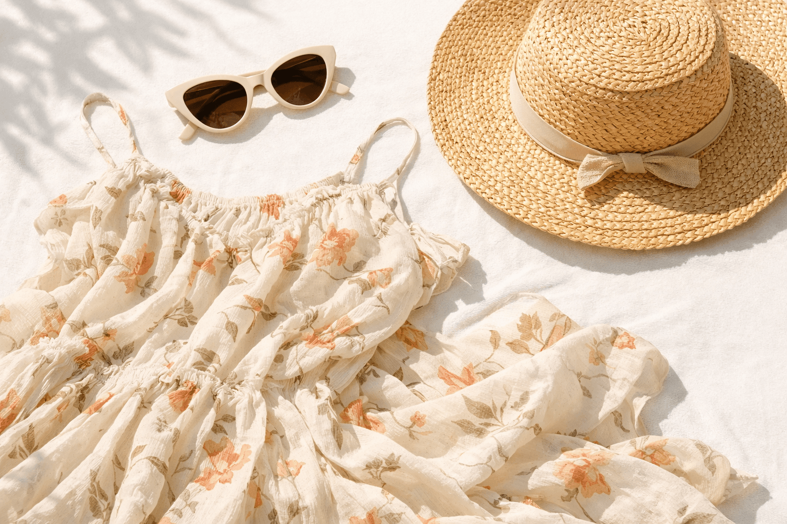 Summer outfit with invisible underwear underneath